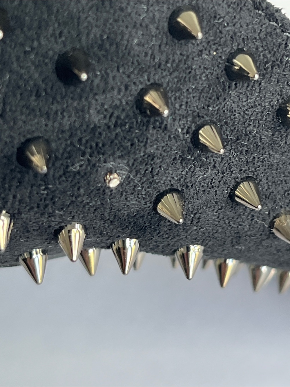 Steve Madden Black Studded Pointed-Toe Flats - Picture 7 of 8